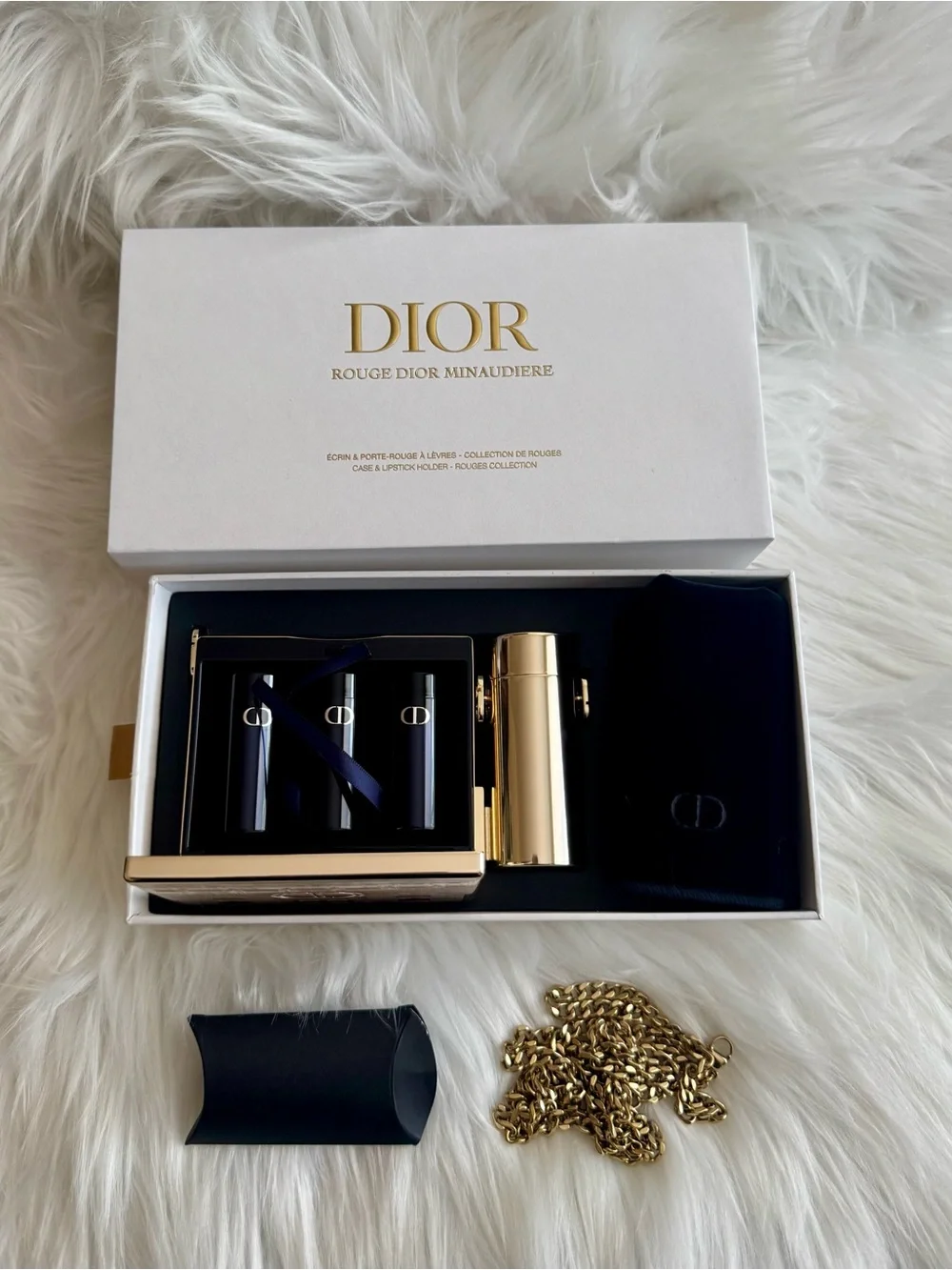Dior Rouge Minaudiere Case & Lipstick Holder Limited Edition